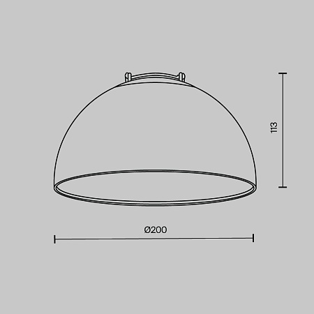 Подвесной светильник Technical Bowl TR126B-20W3K-W - фото