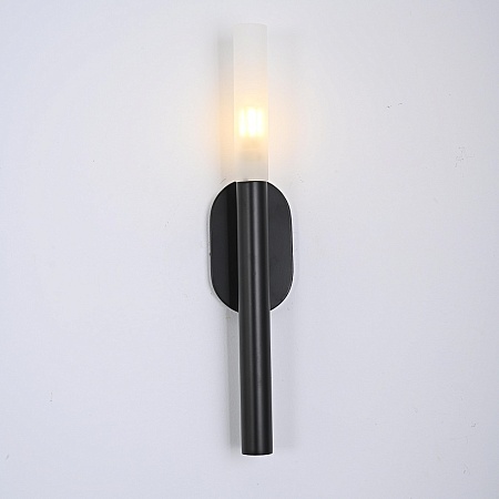 Бра Rousseau Small Bath Sconce Black Imperiumloft 192924-22 - фото