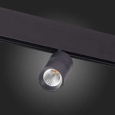 Магнитный трековый светильник Черный LED 1*7W 3000K 595Lm Ra>90 36° IP20 L-xW44xH90 48V ST365.436.07 - фото