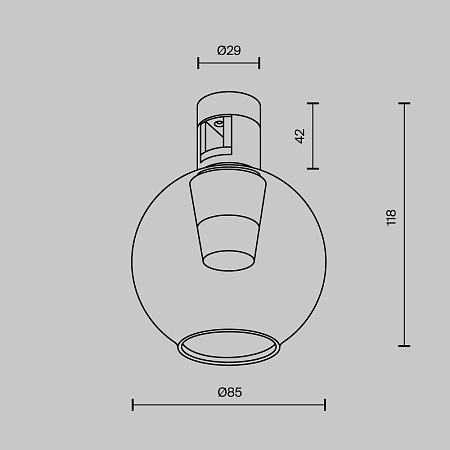 Трековый светильник Technical TR148-1-3W3K-B - фото