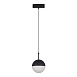 Магнитный трековый светильник Черный LED 1*7W 4000K Lm Ra90 120° IP20 D100xH- 48V ST681.446.07 - фото