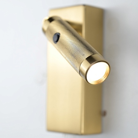 Бра Chelsom Wall Led Knurl Brass Imperiumloft 144237-22 - фото