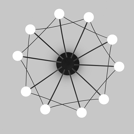 Потолочный светильник Eurosvet 90035/10 LED черный - фото