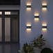 Пылевлагозащи&lt;wbr&gt;щенный светодиодный светильник Twinky Trio серый IP54 1551 Techno LED серый - фото