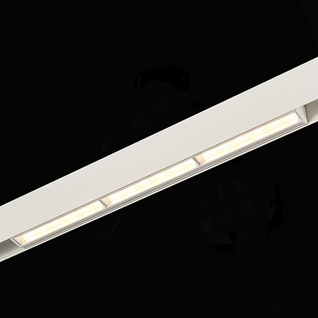 Магнитный трековый светильник Белый LED 1*18W 3000K 1 300Lm Ra>90 120° IP20 L330xW22xH4 ST804.536.18 - фото