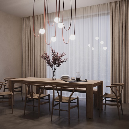 Подвесной светильник Technical Luna TR125B-10W3K-B - фото