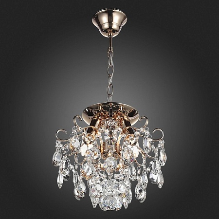 Люстра подвесная ST-Luce Золотистый/Прозрачный E14 3*40W SL846.202.03 - фото