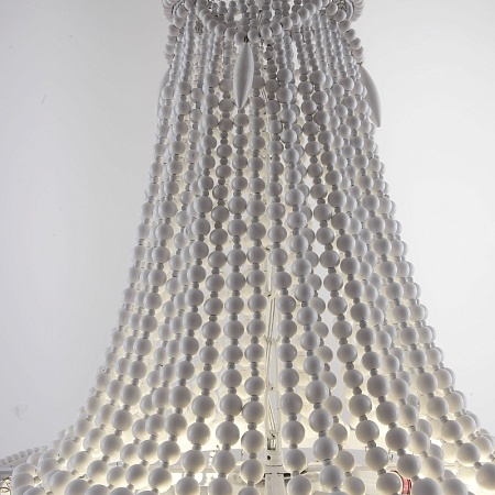 Люстра Rh Anselme White Wood Large Chandelier Imperiumloft 84548-22 - фото
