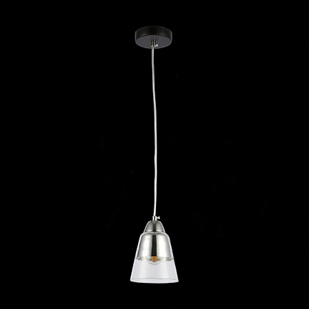 Подвес Черный, Хром/Прозрачный E27 1*40W SLE102903-01 - фото