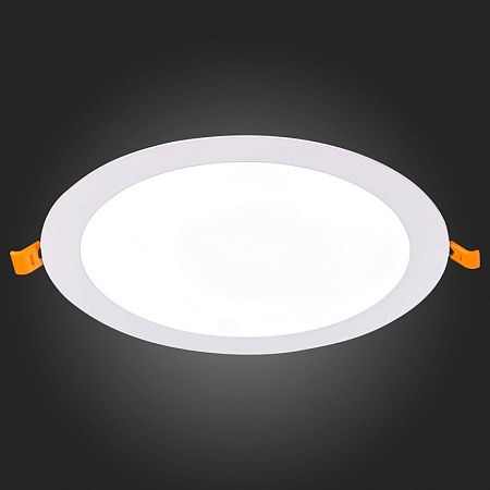 Св-к встр. Белый LED 1*18W 3000K 1 296Lm Ra80 110° IP20 D225xH8 90-265V ST209.538.18 - фото