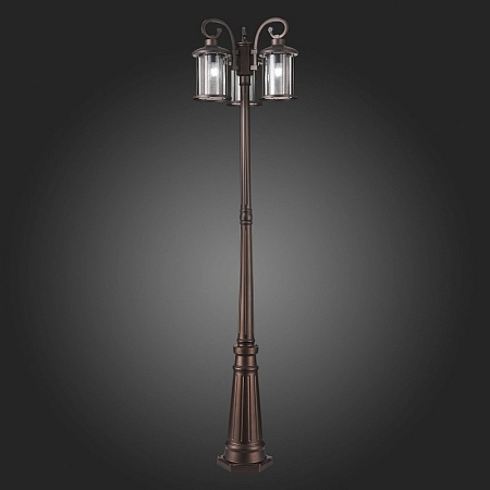 Светильник уличный наземный ST-Luce Темный кофе/Прозрачный, Темный кофе E27 3*100W SL080.425.03 - фото