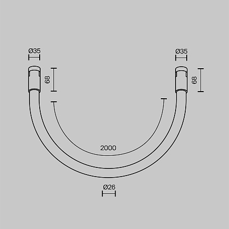 Трековый светильник Technical TR154-1-27W4K-BS - фото