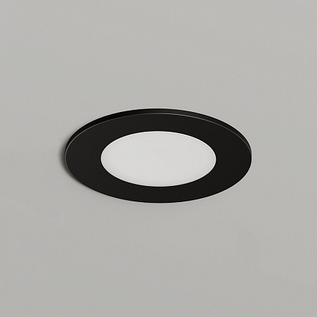 DK3101-BK Встраиваемый влагозащищенный светильник, IP65, до 10 Вт, LED, GU5,3, черный - фото
