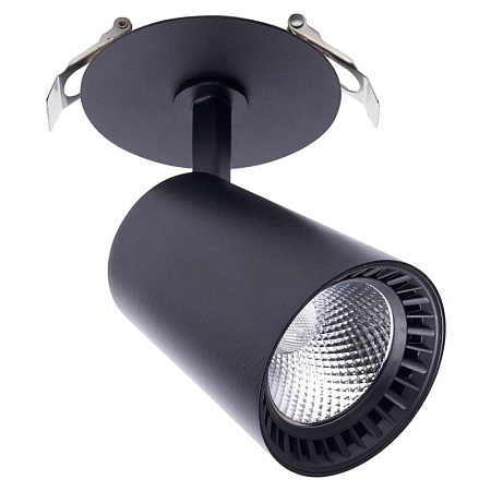 Светодиодный светильник Feron AL181 встраиваемый 12W 4000K черный - фото