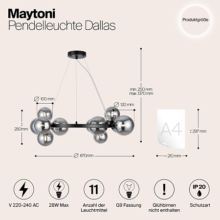 Подвесной светильник Maytoni MOD545PL-11B - фото