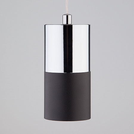 Подвесной светильник лофт 50146/1 хром/черный - фото