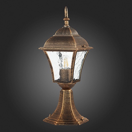 Светильник уличный наземный ST-Luce Бронза/Бронза, Прозрачный E27 1*60W SL082.205.01 - фото