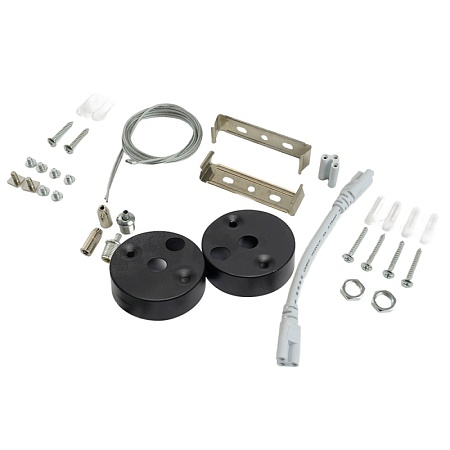 Светильник светодиодный линейный Feron AL4035 IP40 72W 4000К, рассеиватель матовый в алюминиевом корпусе, черный 1500*70*55мм - фото