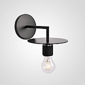 Бра Rh Utilitaire Knurled Disk Shade Sconce Black Imperiumloft 123281-22