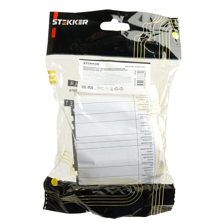 Переключатель перекрестный 1-клавишный (механизм), STEKKER GLS10-7110-01, 250V, 10А, серия Катрин, белый - фото