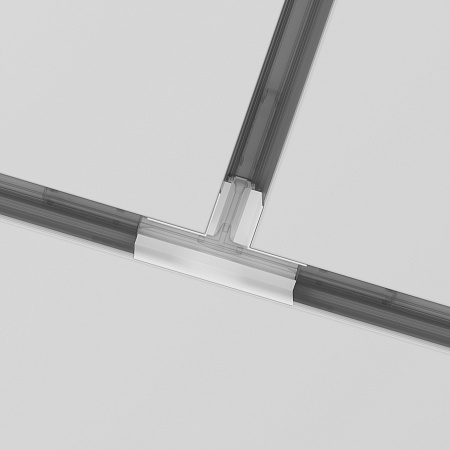 Коннектор Т-образный Gravity встраиваемый белый - фото