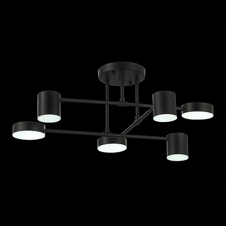 Светильник потолочный Черный/Черный LED 6*7W 4000K SLE201042-06 - фото