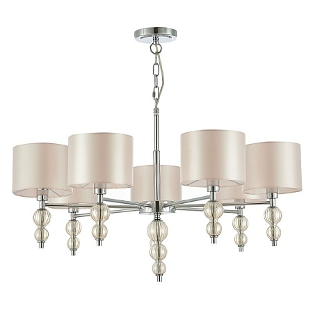 Светильник подвесной Хром/Светло-бежевый E14 7*40W SLE105703-07 - фото