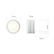 DK3000-8W dim Керамический светодиодный модуль. Белый с прозрачной линзой 60 градусов, 8 Вт, 3000К, диммируемый - фото