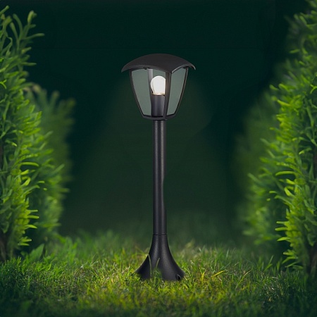 Светильник уличный наземный ST-Luce Черный/Черный, Прозрачный E27 1*40W SL081.405.01 - фото