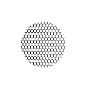 DK1500-BK Антибликовая решетка MR16, D50xH2mm, черная, алюминий