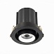 Св-к встр. Черный LED 1*12W 3000K 900Lm Ra80 24° IP20 D90xH92 180-240V ST702.438.12 - фото