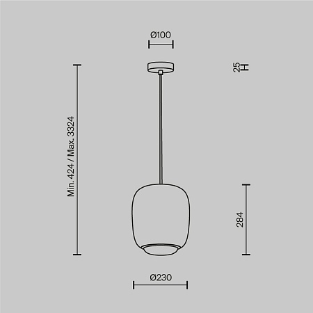 Подвесной светильник Maytoni MOD466PL-L12GR3K - фото
