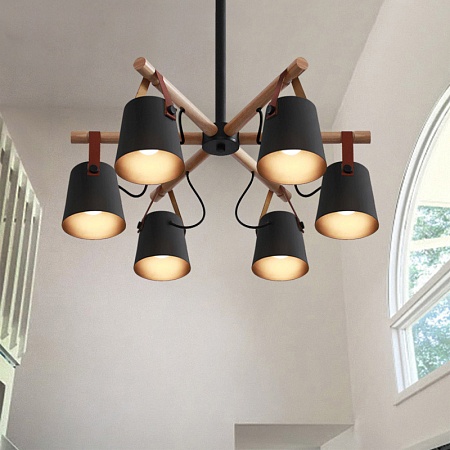 Люстра Потолочная На Штанге Natura C8 Black Imperiumloft 178002-26 - фото