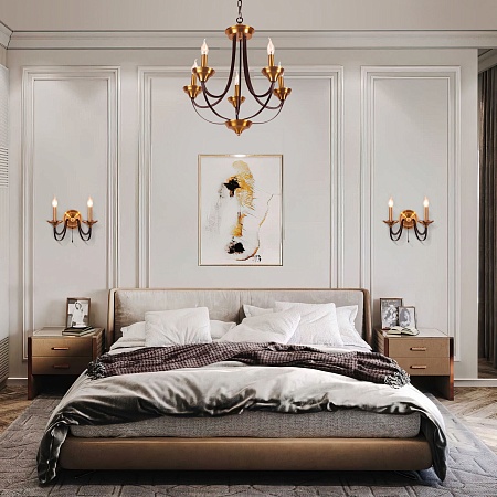 Настенный светильник Eurosvet 60098/2 черный - фото