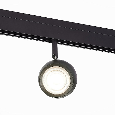 Магнитный трековый светильник Черный LED 1*10W 3000K 470Lm Ra>80 36° IP20 L120xW50xH176 ST355.436.10 - фото