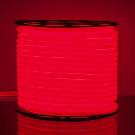 Светодиодный гибкий неон 220V 9.6W/м 144Led/м 2835 IP67 круглый, красный, 50 м Гибкий неон 220V 9,6W 144Led 2835 IP67 круглый красный, 50 м Elektrostandard - фото