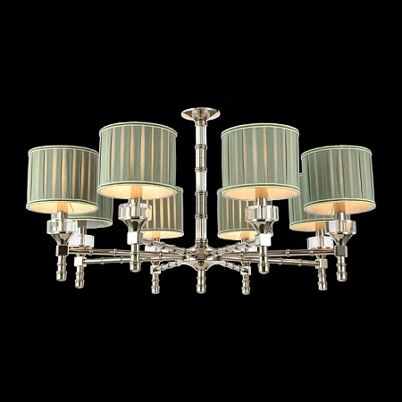 Люстра подвесная ST-Luce Никель/Оливковый E14 8*40W SL1121.103.08 - фото