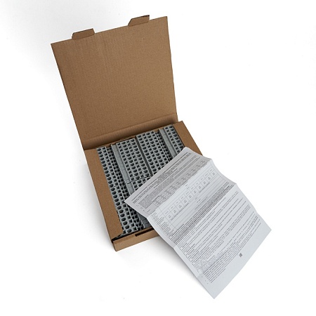 Зажим пружинный, 4-проводной проходной ЗНИ - 2,5 (JXB ST 2,5), серый STEKKER - фото