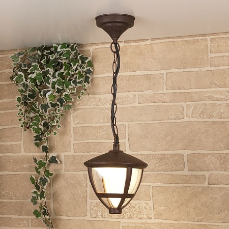Уличный подвесной светодиодный светильник Gala H брауни IP44 GL LED 3001H - фото