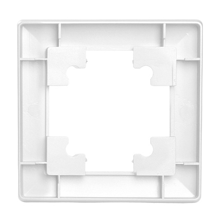 Рамка STEKKER, PFR00-7001-01 1-местная, пластик, серия Катрин, белый - фото