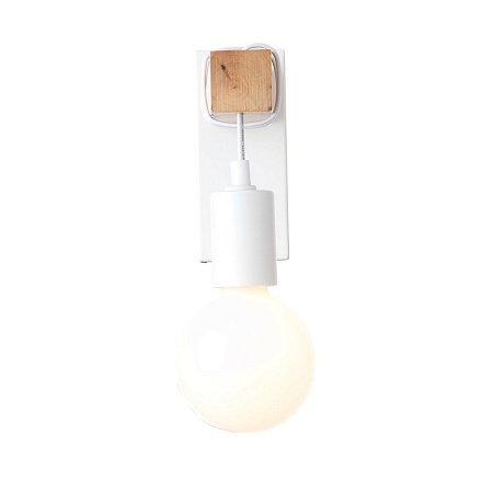 Светильник настенный Белый, Светлое дерево E27 1*60W SL1142.501.01 - фото