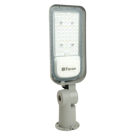 Светодиодный уличный консольный светильник Feron SP3060 50W 6400K 100-265V/50Hz, серый - фото