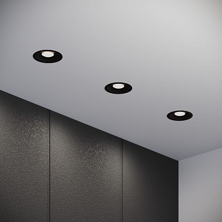 Светильник встраиваемый светодиодный Combi 15W 4000K черный 25068/LED Elektrostandard - фото