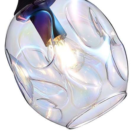 SL1188.403.01 Подвес ST-Luce Черный/Радужный E14 1*40W IDESIA - фото