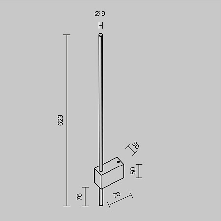 Настенный светильник (бра) Technical Pars C070WL-L6B3K - фото