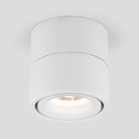 Накладной поворотный светодиодный светильник 15W 3000K белый матовый DLR031 Elektrostandard - фото