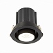 Св-к встр. Черный LED 1*12W 3000K 900Lm Ra80 24° IP20 D90xH92 180-240V ST702.438.12 - фото