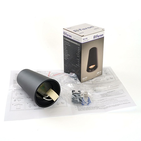 Светильник потолочный Feron ML185 Barrel BELL MR16 35W, 230V, GU10, чёрный - фото