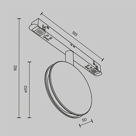 Трековый светильник Technical Outline TR090-2-6W4K-B - фото