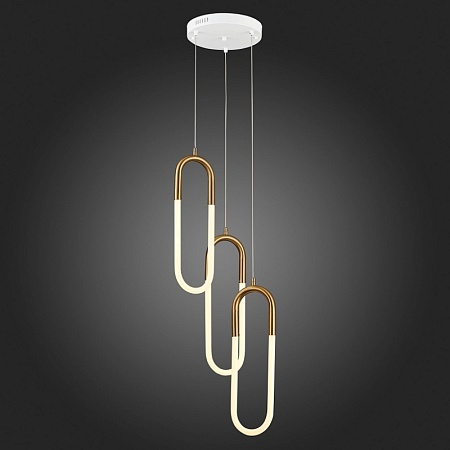Светильник подвесной ST-Luce Латунь/Латунь, Белый LED 3*14W 3000K SL1579.303.03 - фото